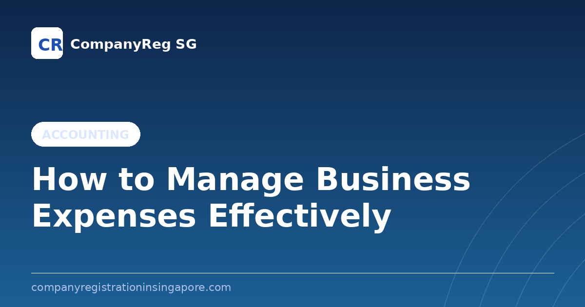 How to Manage Business Expenses Effectively